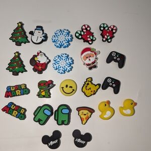 23 Assorted Croc Shoe Charms.